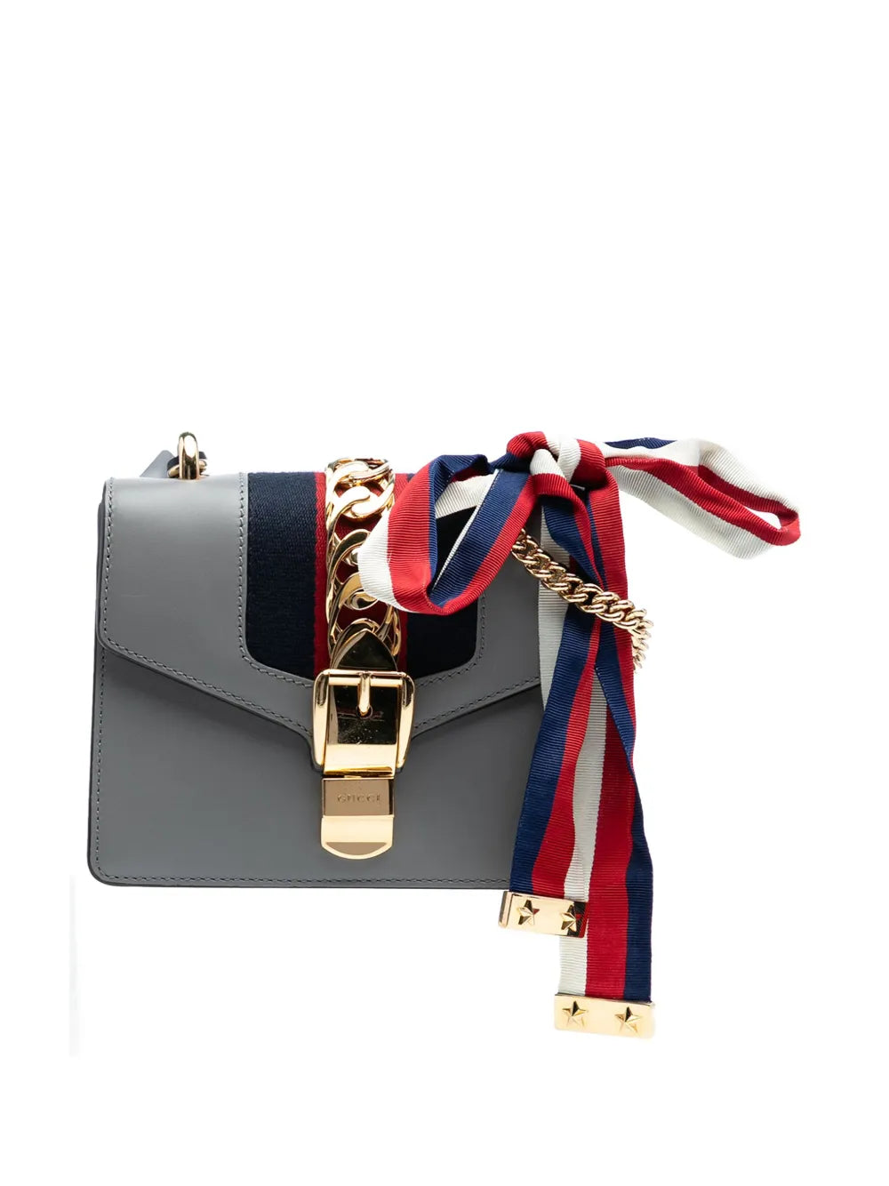 Pre-OwnedGucci Pre-Owned2016-2025 Mini Leather Web Sylvie Chain crossbody bag
