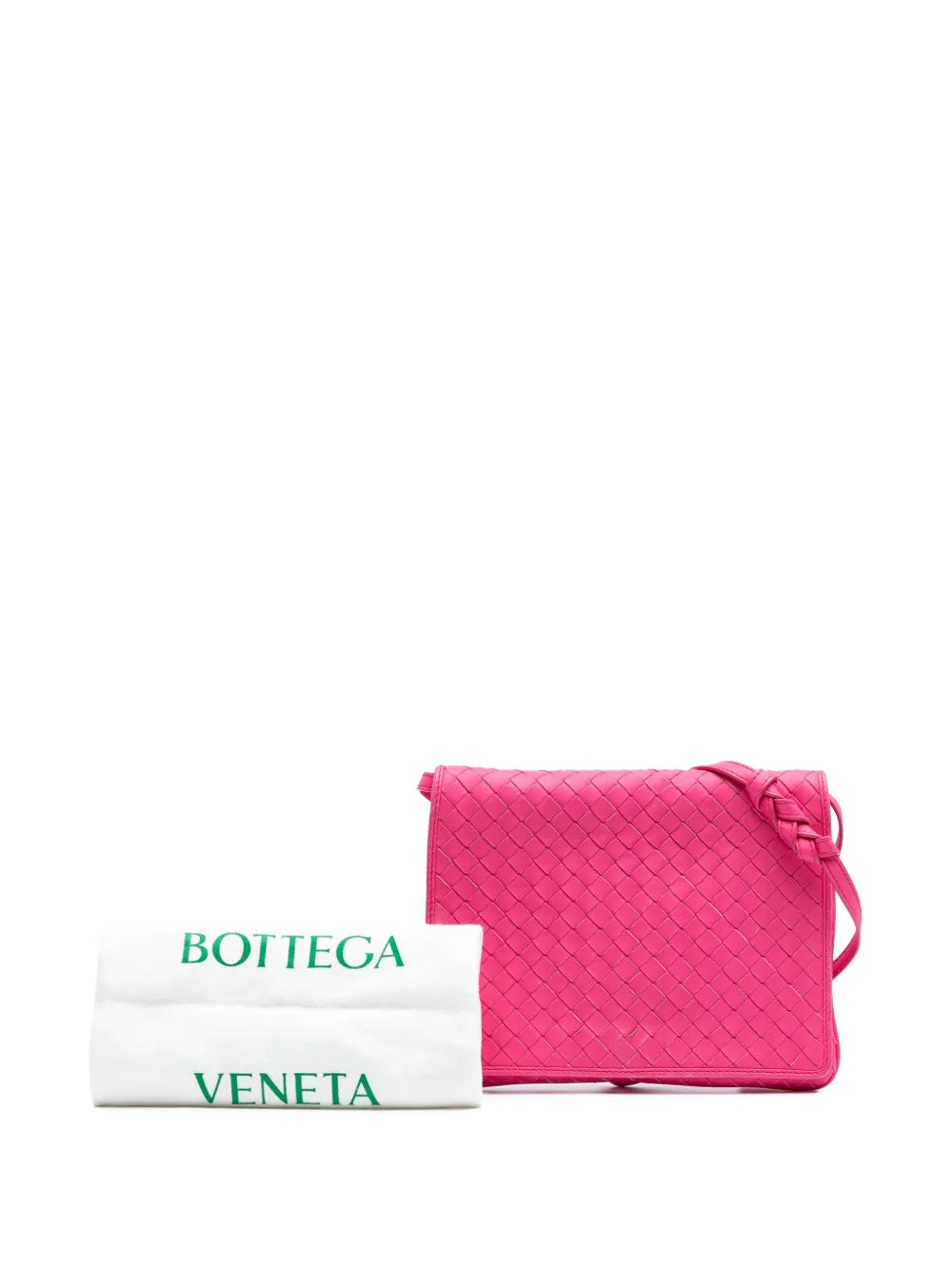 Pre-OwnedBottega Veneta Pre-Owned2012-2025 Nappa Intrecciato Flap crossbody bag
