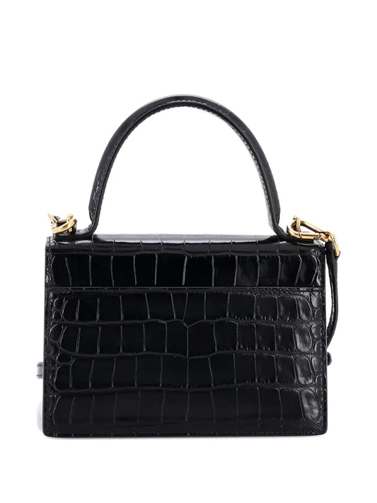 Pre-OwnedBalenciaga Pre-OwnedSharp Top Handle Bag Crocodile Embossed Leather XS satchel