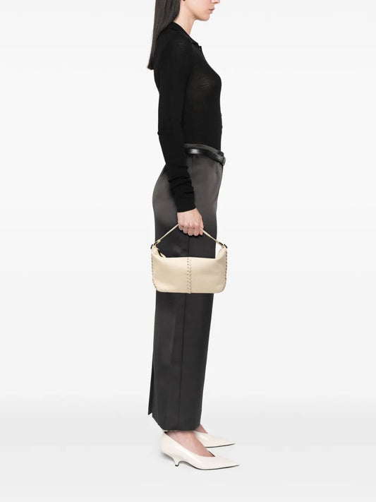 Pre-OwnedBottega Veneta Pre-Owned2012-2025 Intrecciato Trimmed Cervo hobo bag
