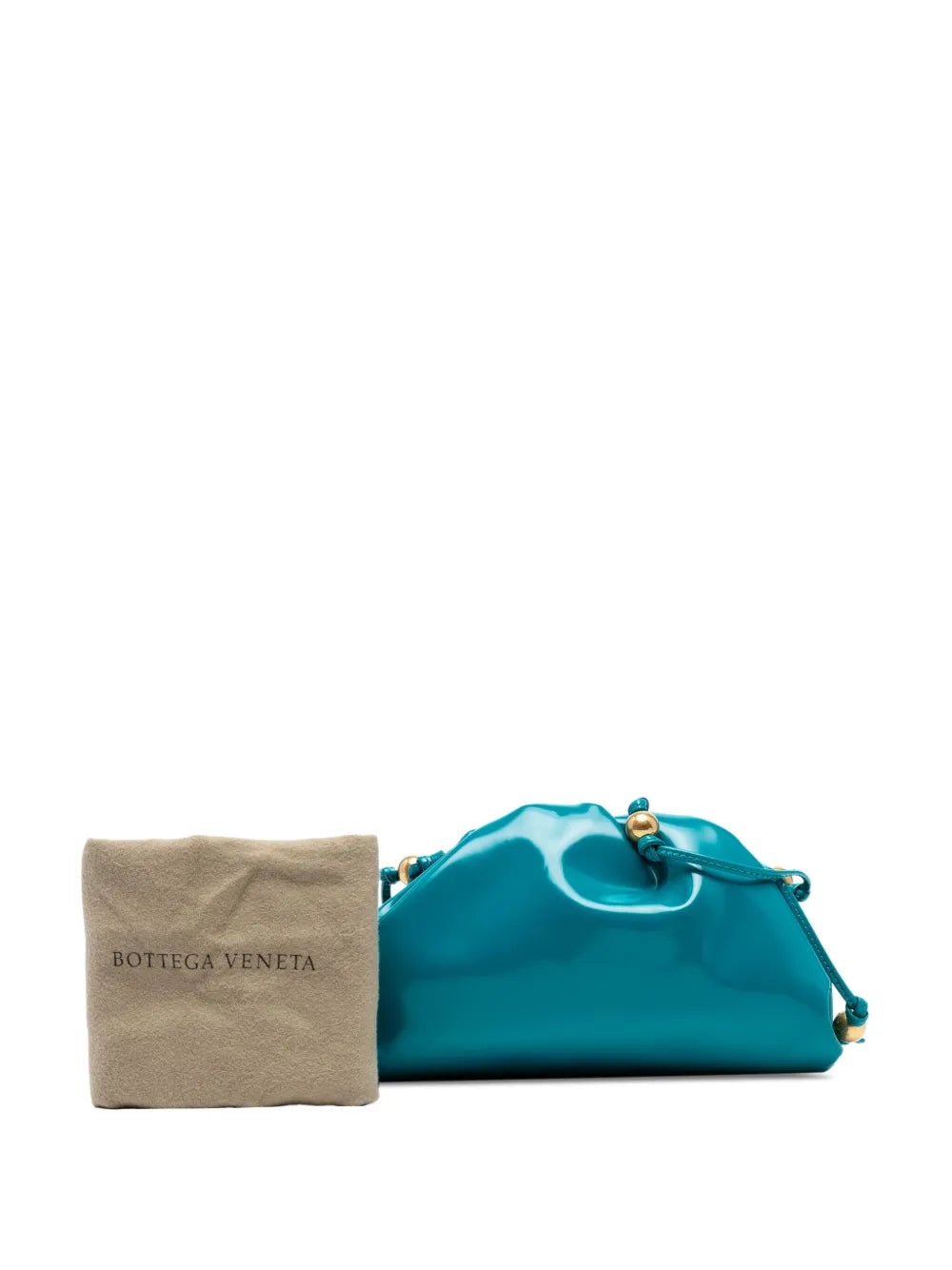 Pre-OwnedBottega Veneta Pre-Owned2012-2025 Patent Beaded Strap The Mini Pouch crossbody bag