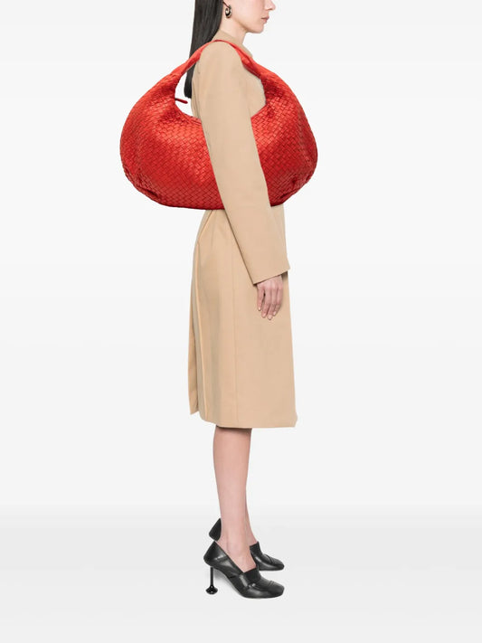 Pre-OwnedBottega Veneta Pre-Owned2012-2025 Large Nappa Intrecciato Belly hobo bag