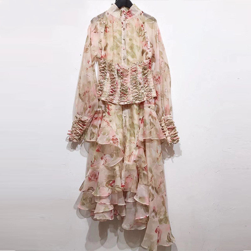 Women Flower Printed Party Dresses floriamart