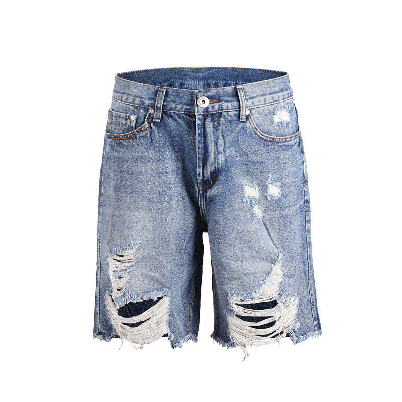 Loose Dad Denim Shorts Men floriamart