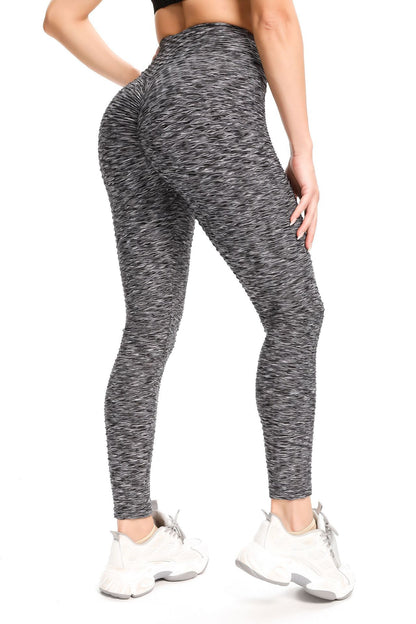 Waffle Booty Leggings Anti Cellulite Tights Sports Women Fitness Yoga Pants floriamart