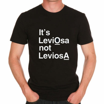 Compatible with Apple, It's leviosas not leviosa personality T-shirts for men and women European and American street short sleeves AliExpress floriamart