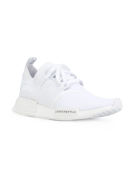 adidas Nmd_R1 Primeknit Triple White Sneakers Floriamart