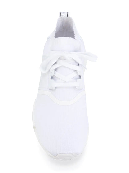 adidas Nmd_R1 Primeknit Triple White Sneakers Floriamart