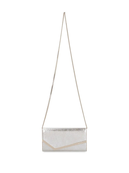 Jimmy ChooEmmie leather clutch bag