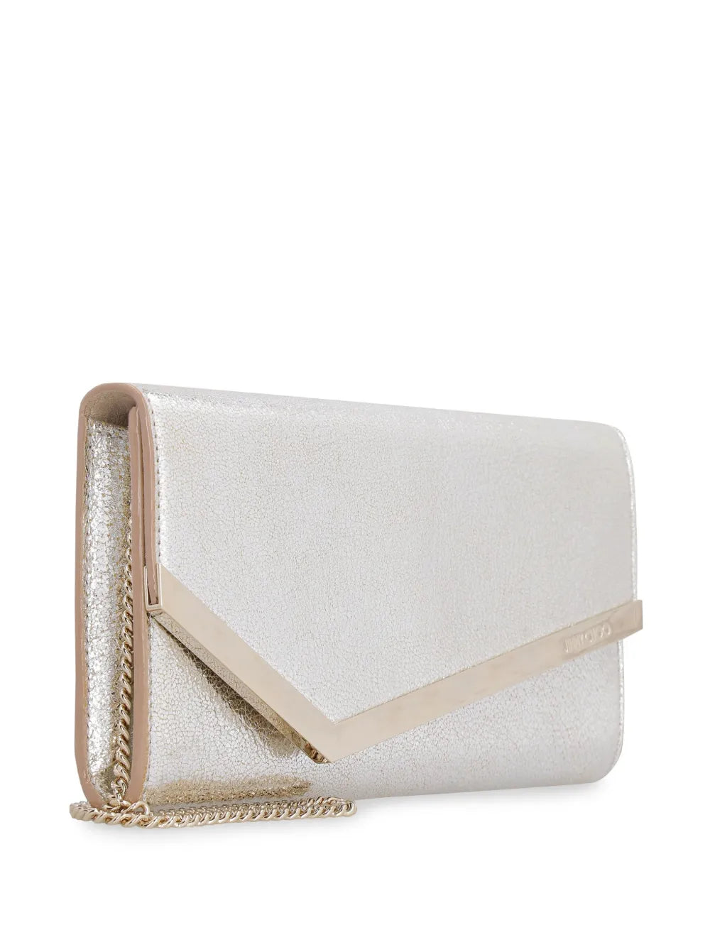 Jimmy ChooEmmie leather clutch bag