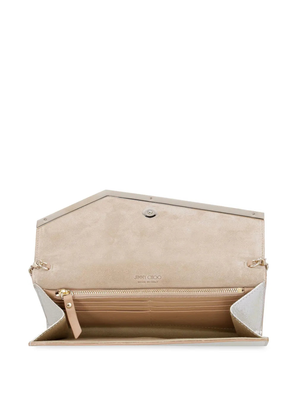 Jimmy ChooEmmie leather clutch bag