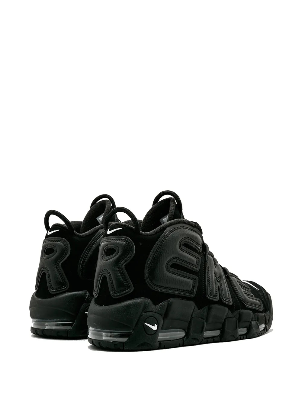 Nike X Supreme Air More Uptempo Suptempo Black Sneakers floriamart.shop