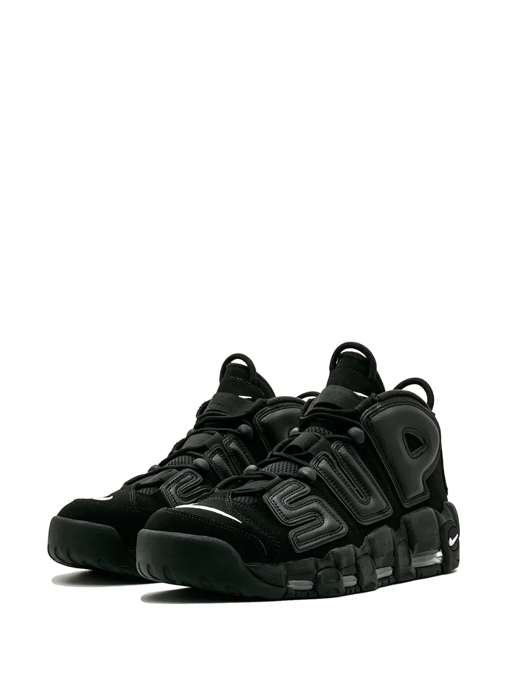 Nike X Supreme Air More Uptempo Suptempo Black Sneakers floriamart.shop