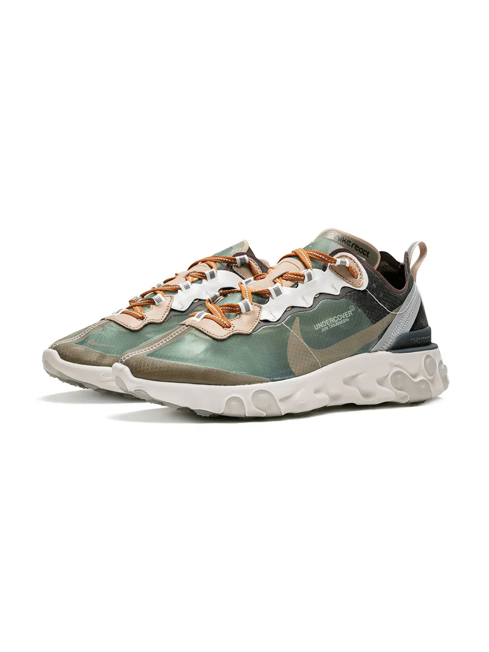Nike X Undercover React Element 87 Green Mist Sneakers floriamart.shop