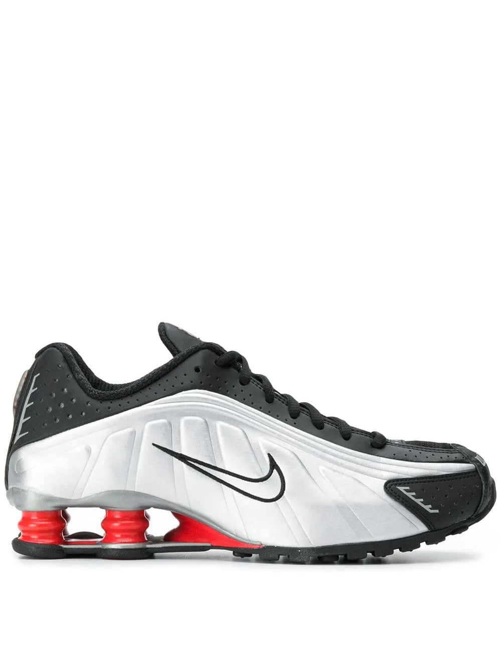 Nike Shox R4 Black/Metallic Silver Sneakers floriamart.shop