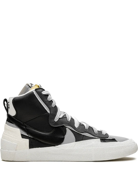 Nike X Sacai Blazer Mid Black/Grey Sneakers floriamart.shop
