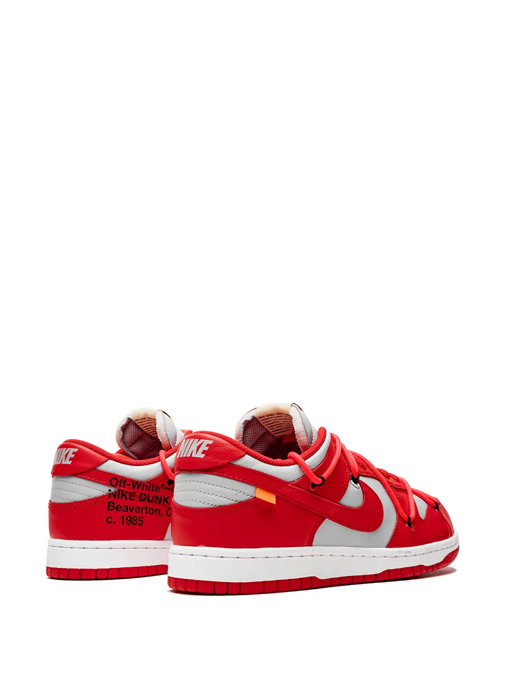 Nike X Off-White Dunk Low University Red Sneakers floriamart.shop