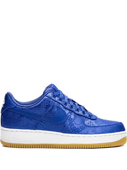 Nike X Clot Air Force 1 Prm Blue Silk Sneakers floriamart.shop