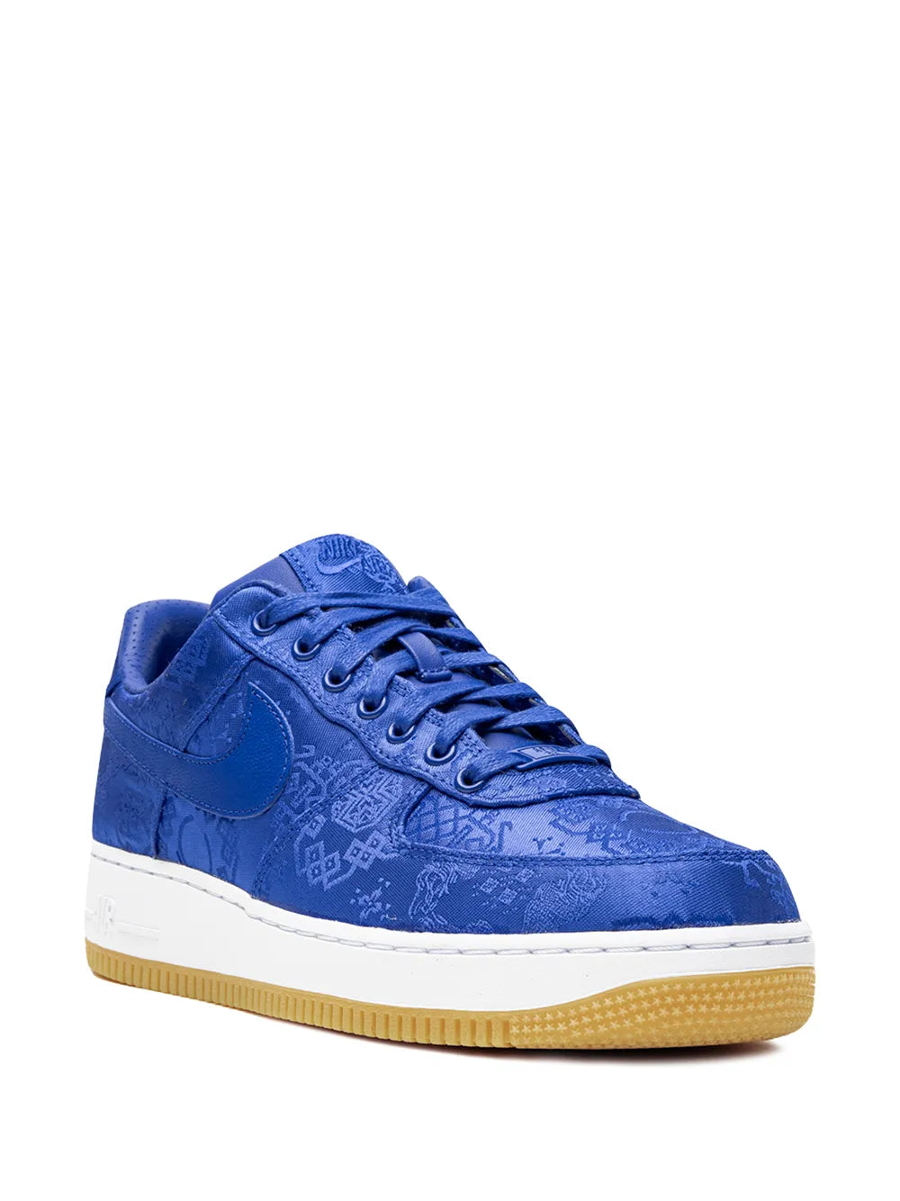 Nike X Clot Air Force 1 Prm Blue Silk Sneakers floriamart.shop