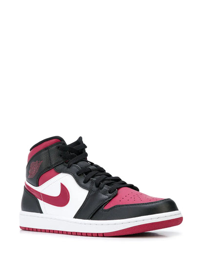 Air Jordan 1 Mid Bred Toe Sneakers