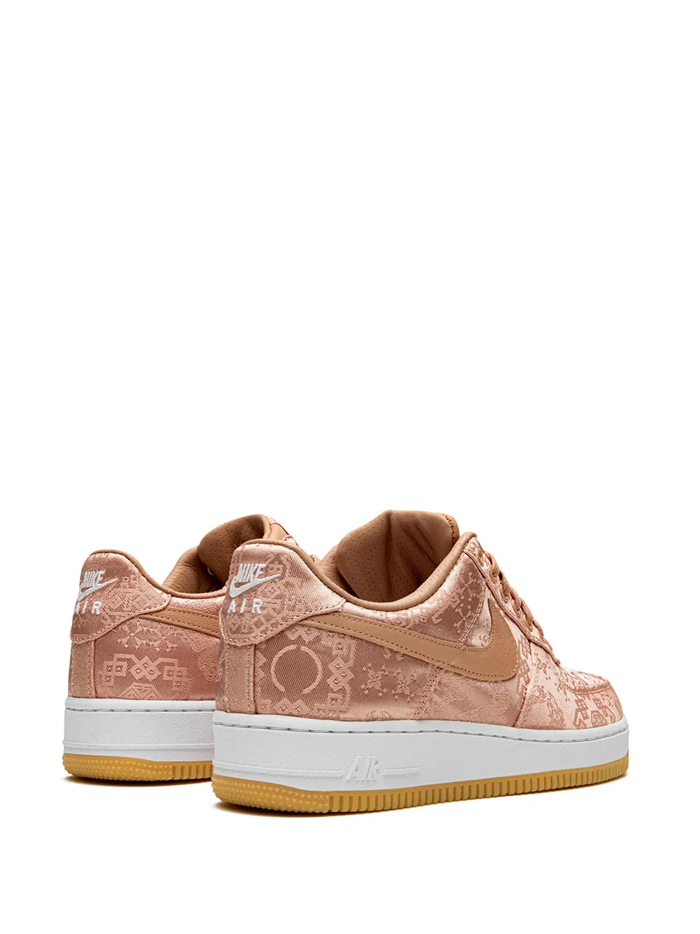 Nike X Clot Air Force 1 Prm Rose Gold Silk Sneakers floriamart.shop