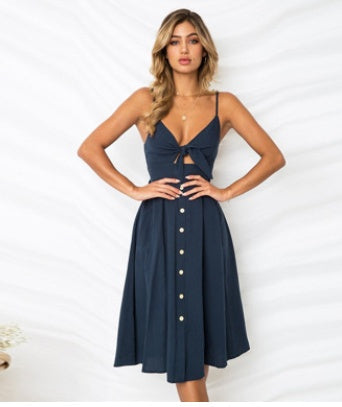 Women Summer Dresses Sleeveless Backless Strap Long Close-fitting Sheath Female Party Evening Dresses Vestidos floriamart
