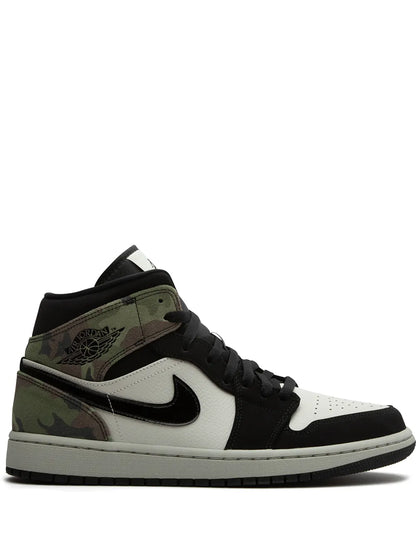 Air Jordan 1 Mid Camo Sneakers