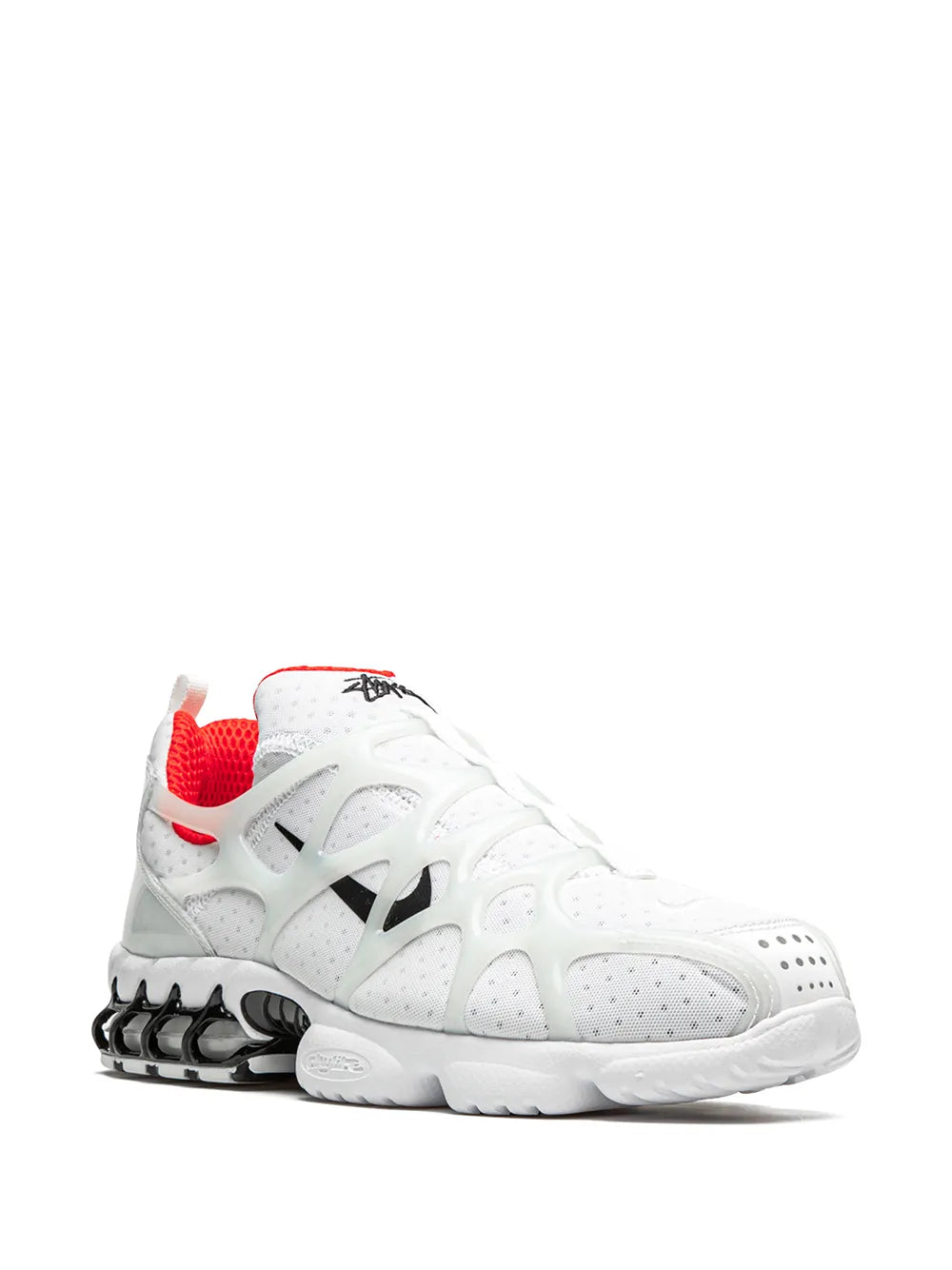 Nike X Stussy Air Zoom Spiridon Kukini Habanero Red Sneakers floriamart.shop