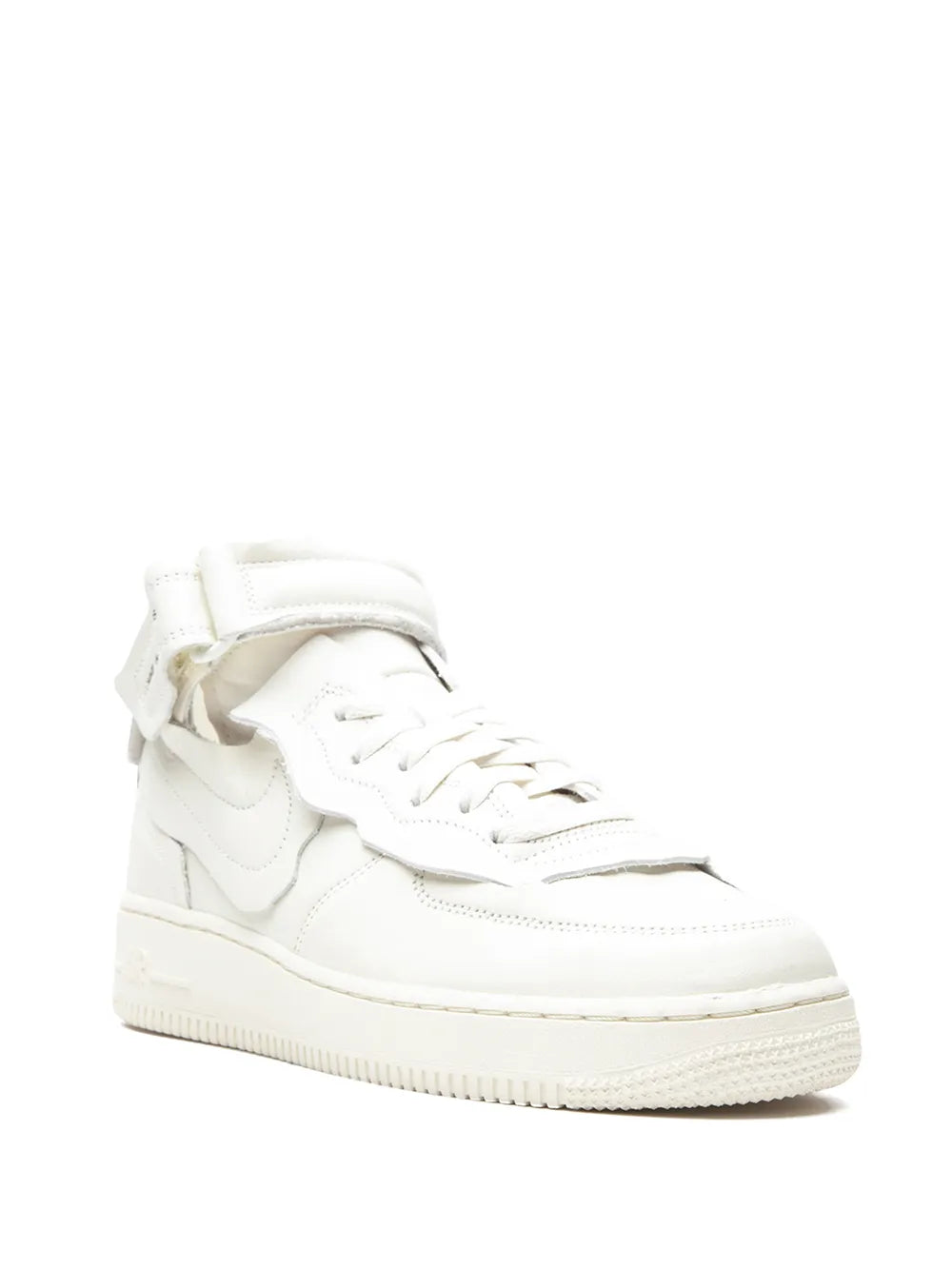 Nike X Comme Des Gar n Air Force 1 Mid White Sneakers floriamart.shop