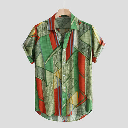 Hawaii Shirts Men Hip Hop Printing Shirts floriamart