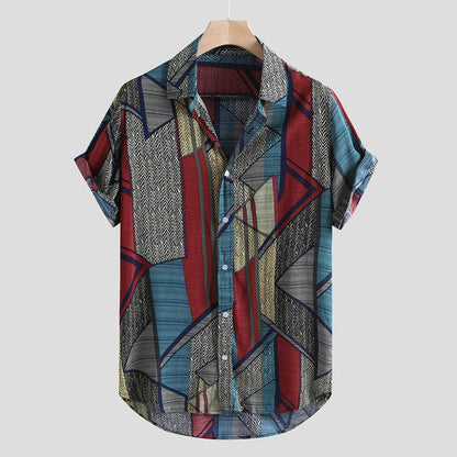 Hawaii Shirts Men Hip Hop Printing Shirts floriamart