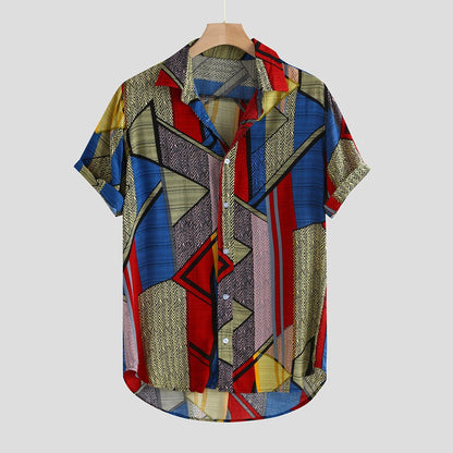 Hawaii Shirts Men Hip Hop Printing Shirts floriamart