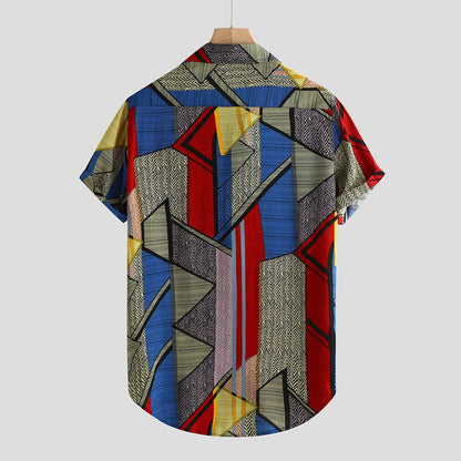 Hawaii Shirts Men Hip Hop Printing Shirts floriamart