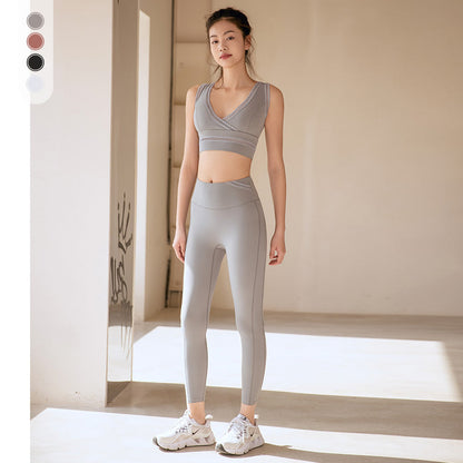 European And American Beauty BackSports Fitness Tights Women floriamart