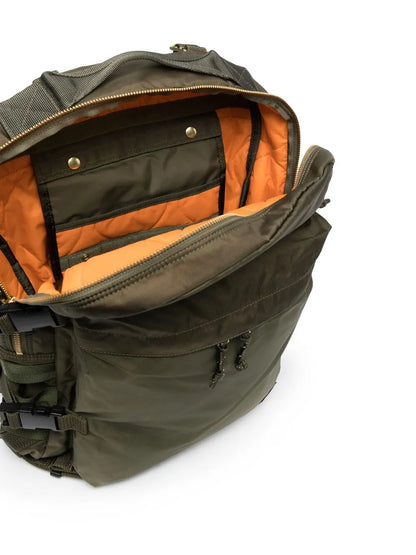 Porter-Yoshida & Co.logo patch buckled backpack