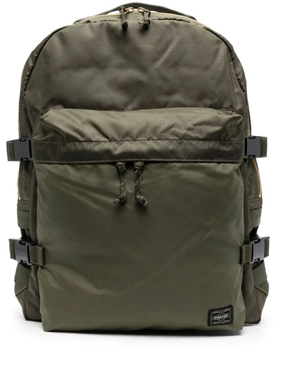 Porter-Yoshida & Co.logo patch buckled backpack