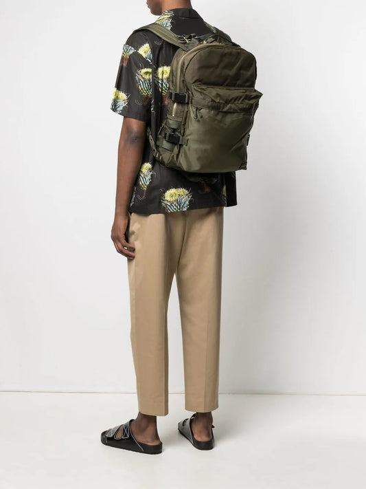Porter-Yoshida & Co.logo patch buckled backpack