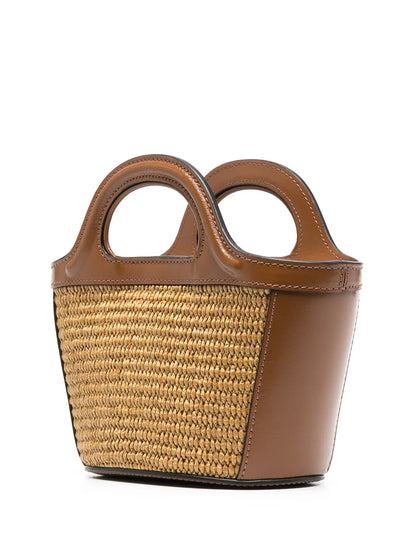 MarniTropicalia logo-embroidered tote bag