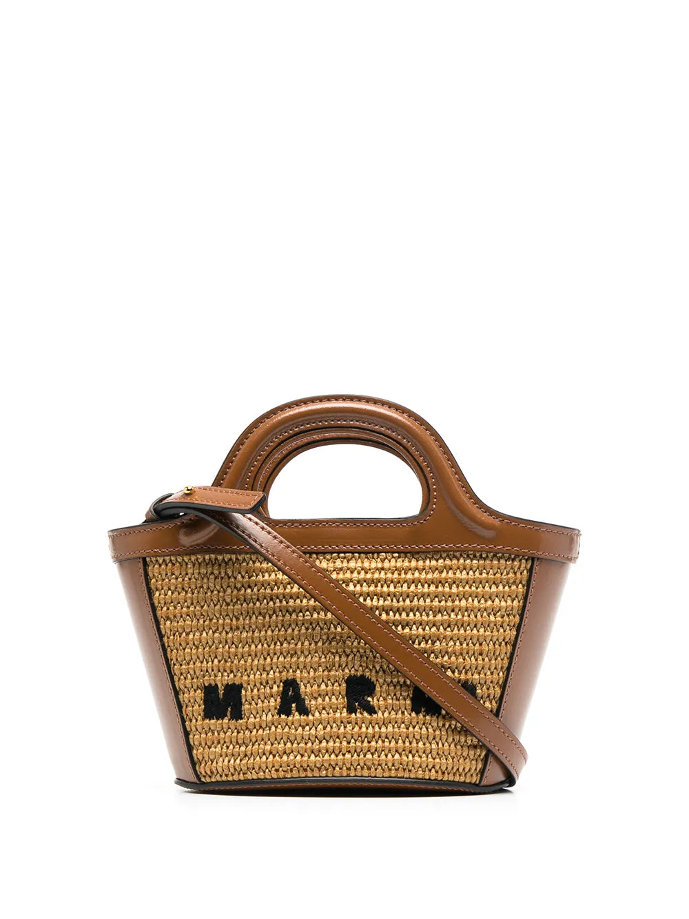 MarniTropicalia logo-embroidered tote bag