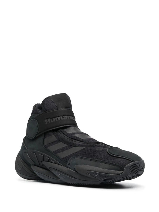 adidas X Pharrell Williams Triple Black High-Top Sneakers