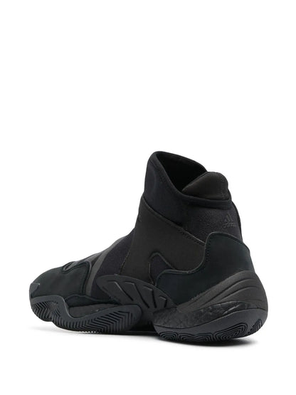 adidas X Pharrell Williams Triple Black High-Top Sneakers