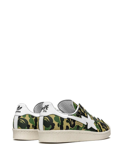 adidas X Bape Superstar Green Camo Sneakers