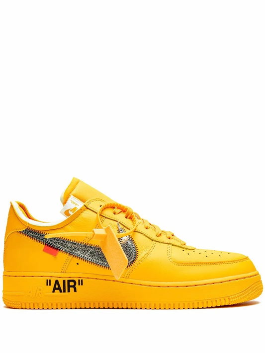 Nike X Off-White Air Force 1 Low University Gold Sneakers floriamart.shop