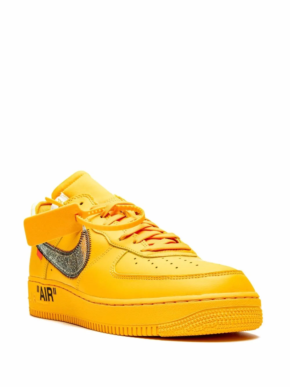 Nike X Off-White Air Force 1 Low University Gold Sneakers floriamart.shop