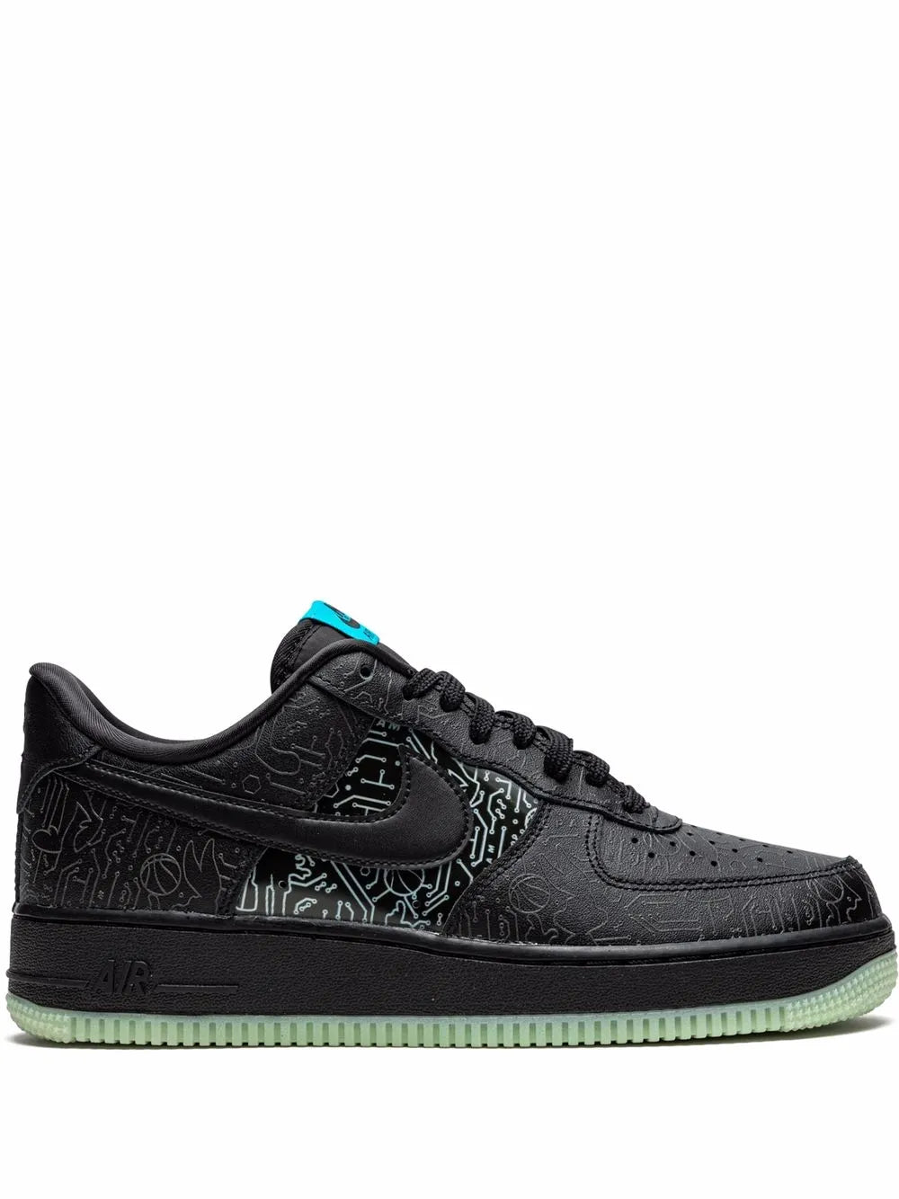 Nike X Sapce Jam Air Force 1 Low Computer Chip Sneakers floriamart.shop