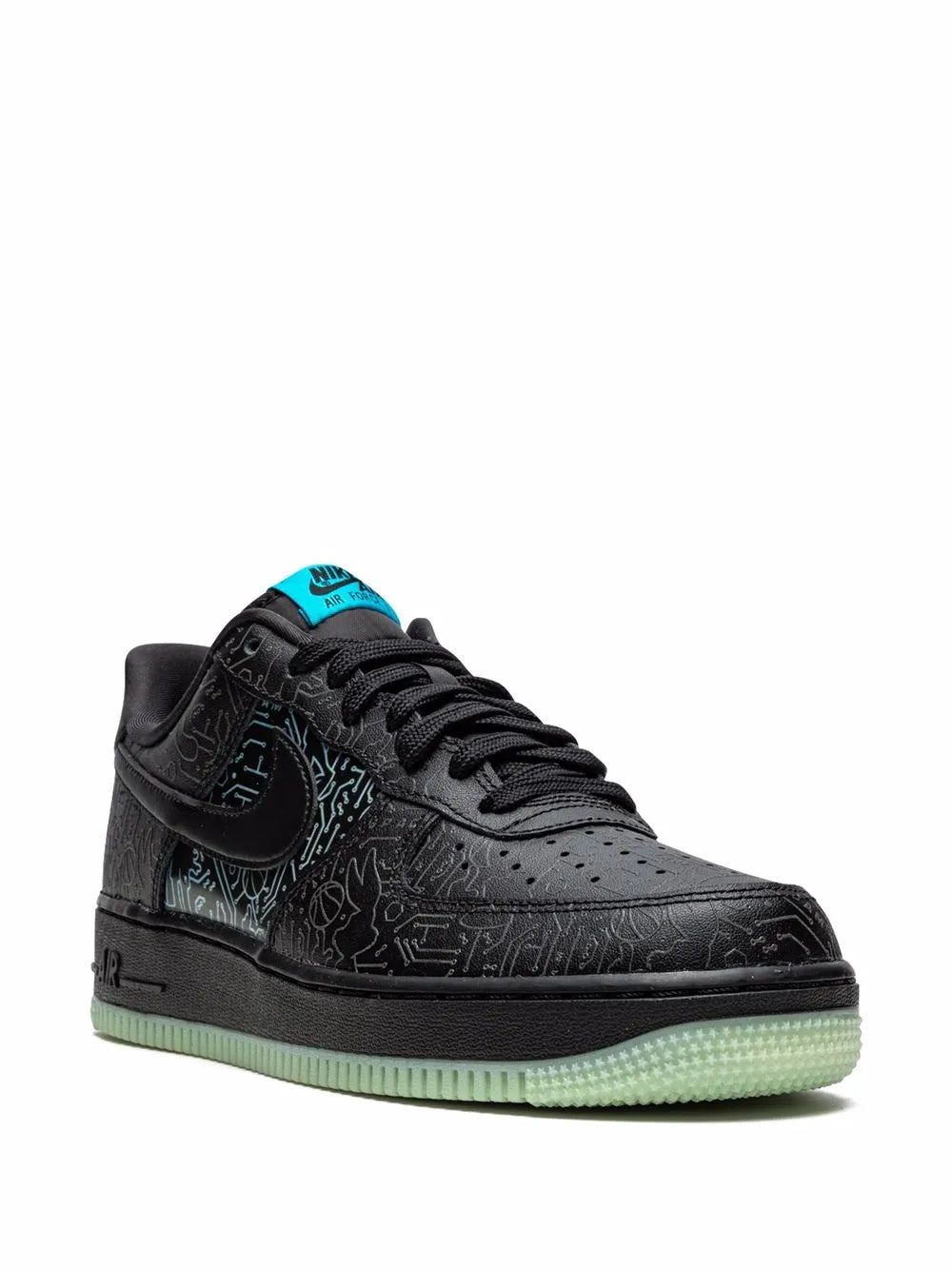 Nike X Sapce Jam Air Force 1 Low Computer Chip Sneakers floriamart.shop