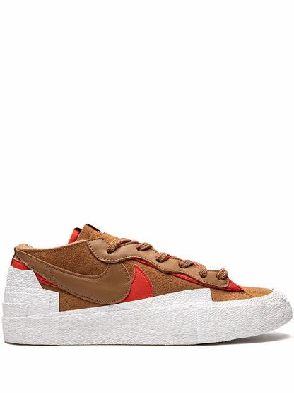 Nike X Sacai Blazer Low British Tan Sneakers floriamart.shop