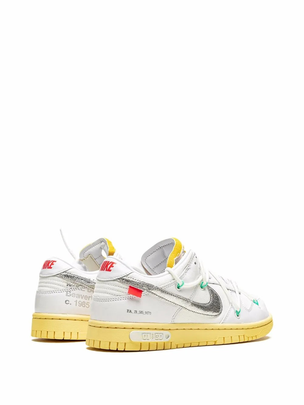 Nike X Off-White Dunk Low Lot 01 Sneakers floriamart.shop