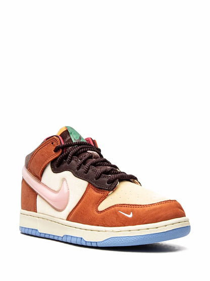 Nike X Social Status Dunk Mid Chocolate Milk Sneakers floriamart.shop