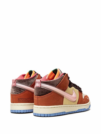 Nike X Social Status Dunk Mid Chocolate Milk Sneakers floriamart.shop